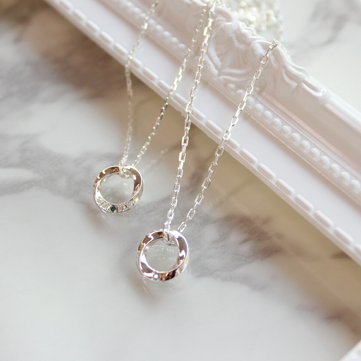 【ラッピング無料】【選べる誕生石チャーム付き】THEKISS公式ショップシルバーペアネックレスペアアクセサリーカップル人気ジュエリーブランドSPD350BDM-351BDM-SCH721-722セットシンプル男性女性2個セットホワイトデーザキス【土日祝日もあす楽対応】