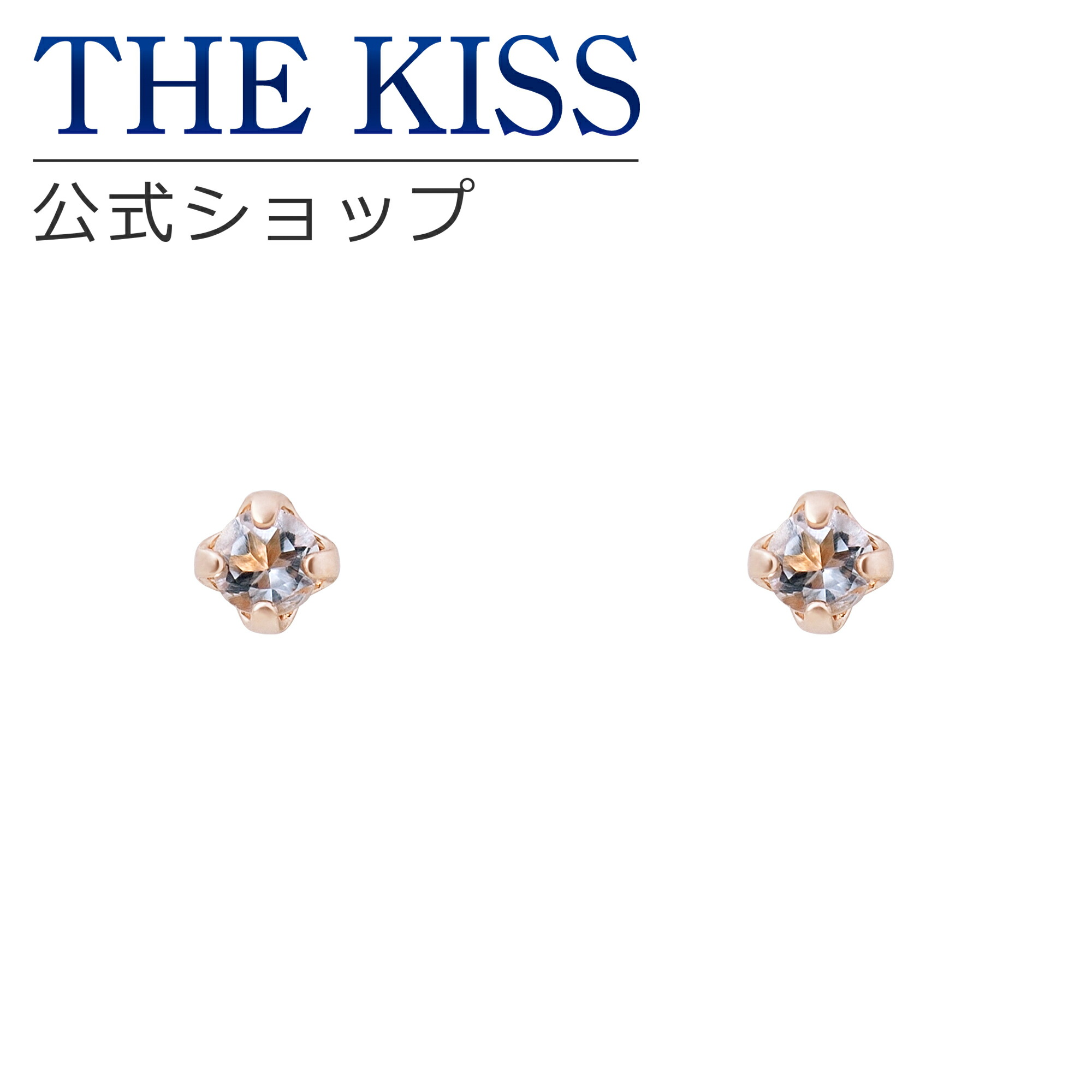 K10 THE KISS ムーンストーン ハートシェイプ ピアス-