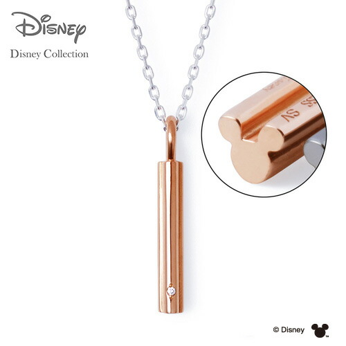 ディズニー ネックレス 隠れミッキーマウス The Kiss ペア ペンダント シルバー ダイヤモンド レディース 単品 Di Sn6000dm ザキス 夏 浴衣 割引価格