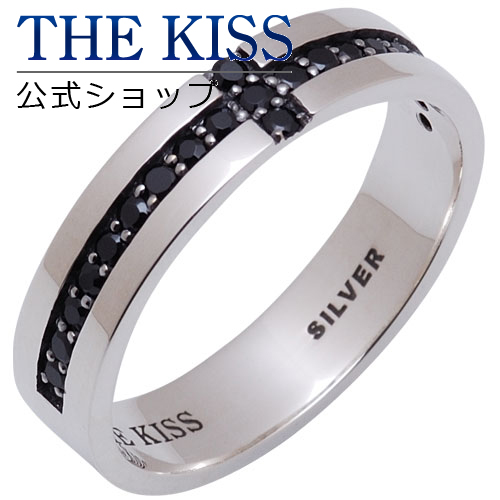 The Kiss 公式ショップ シルバー ペアリング メンズ 単品 ブラックキュービック ペアアクセサリー カップル に 人気