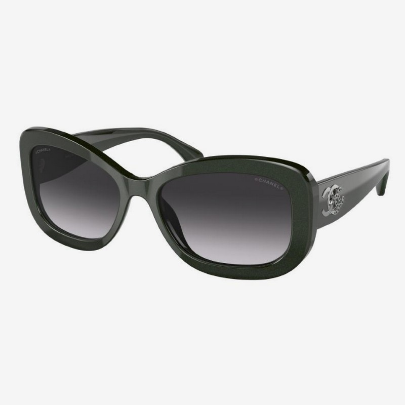 CHANEL ブラック ラウンド型 サングラス CHANEL ラウンド型サングラス ブラック・トータス - メルカリ