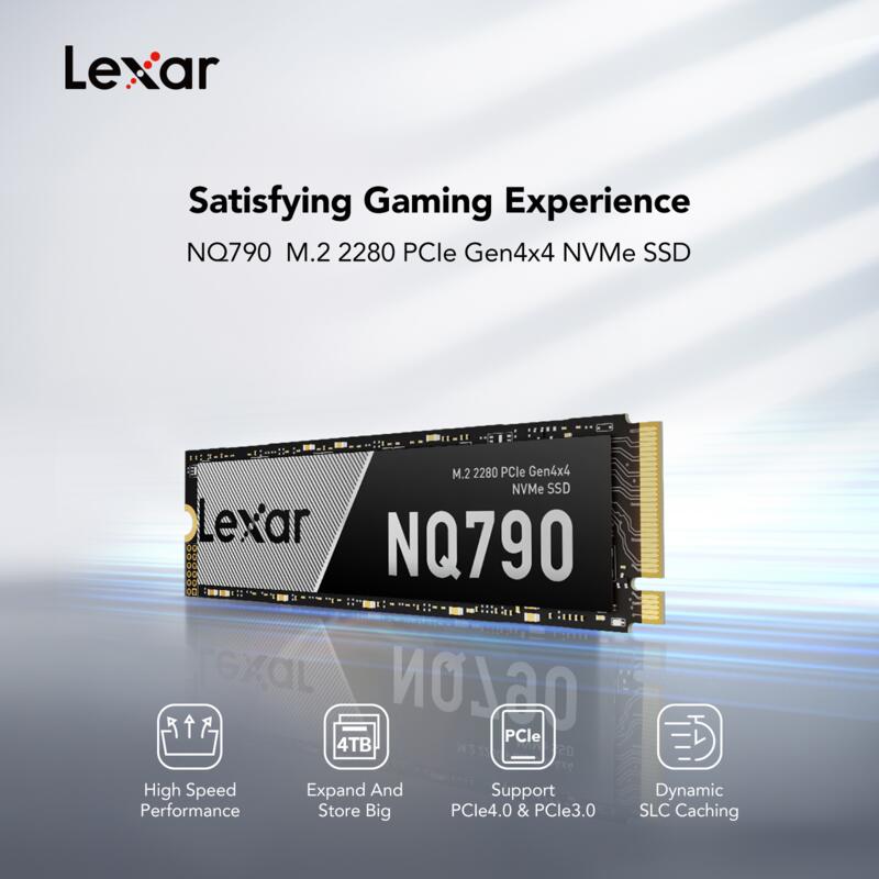 【月間優良ショップ受賞】Lexar NQ790 SSD 1TB 2TB 4TB NVMe SSD M.2 2280 PCIe Gen4x4 内蔵SSD ゲーミングPC PS5 SSD ストレージ 増設 デスクトップパソコン ssd ノートパソコン 容量 拡大 簡単取付 耐衝撃 耐振動 高耐久 R:7,000MB/s W:6,000MB/s レキサー 5年保証｜ファストオンライン 23,616円