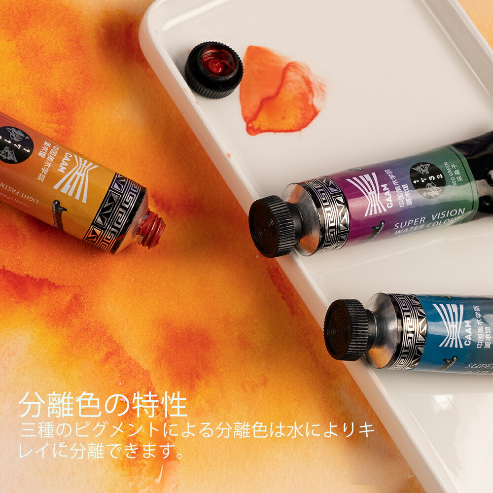 楽天市場 プレゼントキャンペーン Super Vision 透明水彩絵の具 分離色 10色 15ml 分離系 水彩絵の具 チューブ イラスト ホビー 画材 おすすめ 透明水彩えのぐ おうち時間 趣味 絵の具 セット 特殊色 クリスマス 送料無料 Fastsalesdirect