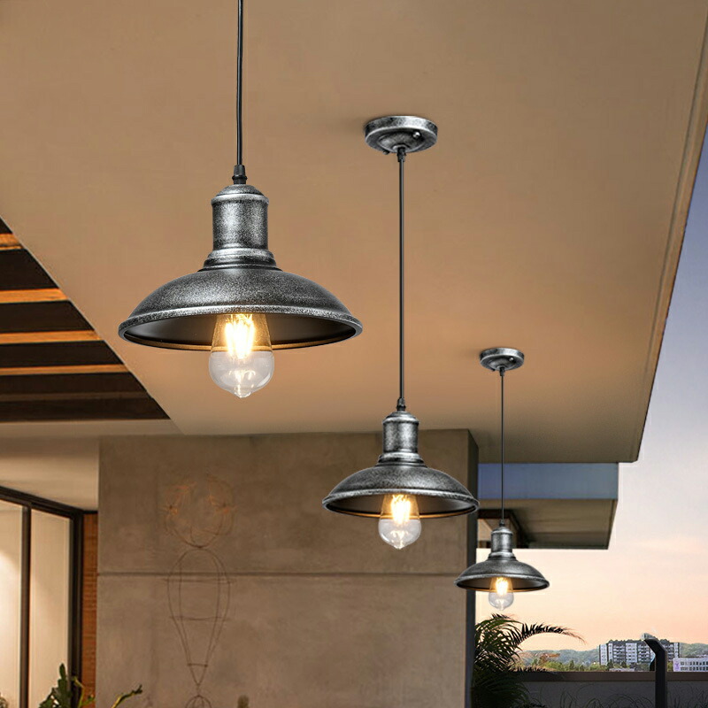 ペンダントライト 屋外 照明 天井照明 レトロ LED 照明 照明器具 1灯 吊下げ灯 防雨型 シャンデリア シーリングライト 玄関照明 ペンダント照明 アンティーク シーリングランプ 照明 照明器具 カフエ風 外灯 門灯 庭園灯 玄関 廊下 テラス
