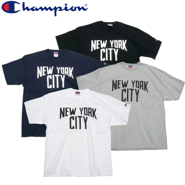 楽天市場 チャンピオン New York City Tee ニューヨークシティー Nyc メンズ 7ozコットン ヘビーオンス ボディー Ny ジョンレノン Beatles Fat Moes