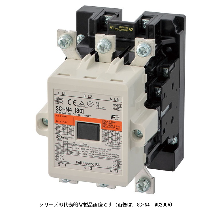 富士電機 電磁接触器 SC-5-1 AC200V-