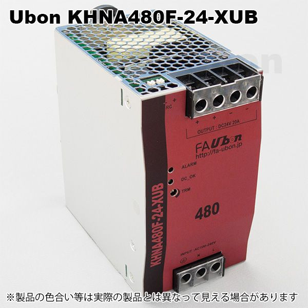 ユーボン　KHNA480F-24-XUB　DINレール専用電源 24V 480W 製造元：COSEL（コーセル） 15,883円
