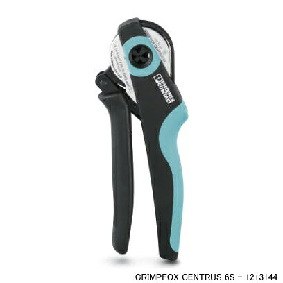 フエニックス・コンタクト　CRIMPFOX CENTRUS 6S　絶縁なし/絶縁ありフェルール用、DIN 46228 Part 1および4、0.14~6 mm^2、TWINフェルール4 mm^2x2にも対応、接続サイズに自動対応、側面挿入、脱落防止あり　適合電線サイズAWG10-26　PHOENIX　CONTACT