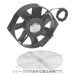 日東工業 PF-155H-M AC100 先んじる線（1m） 盤用換気ファン(金属元素機翼・軽銀アロイひな形) 175x151x38粍 手の指差し固める付き添い人