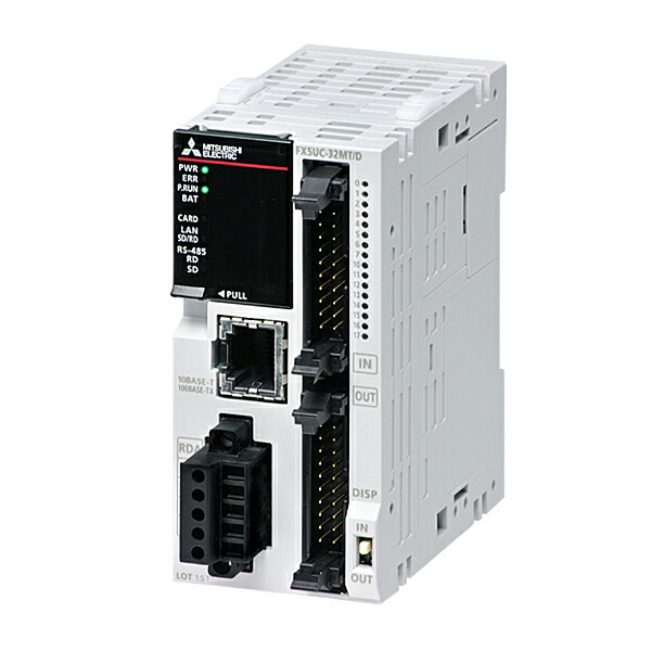三菱電機 FX5UC-32MT/D MELSEC-Fシーケンサ FX5UC 中央処理装置社会的単位 DC24Vワット数 インプット16点(DC24V シンク)最終生産物16点(トランジスタ シンク) Ethernet1ch RS-485:1ch