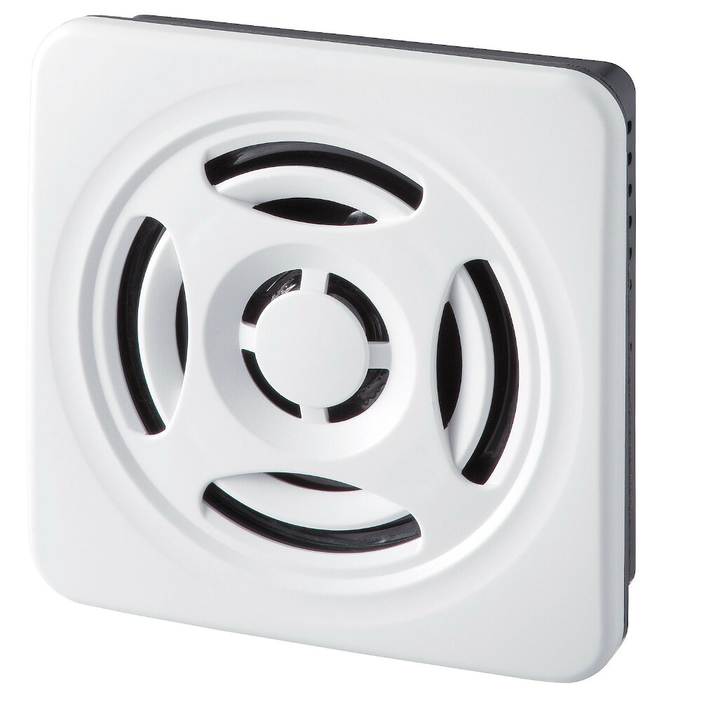 パトライト　BSV-24P-W（オフホワイト） 薄型MP3再生報知器 □75mm　定格電圧DC12-24V　最大音圧87dB 奥行き19.9mm　アラーム15音内蔵 最大再生時間63秒