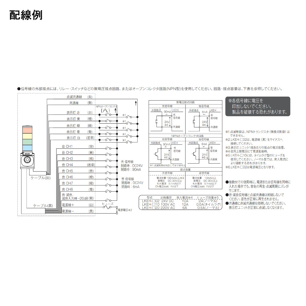 贈る結婚祝い Lkeh 302fa Ryg パトライト Led積層回転灯付き電子音報知器 大音量ホーン内蔵で最大音圧105db 32音の音色を内蔵 定格電圧dc24v F100mm その他住宅設備家電 Www Sumanimama Lt