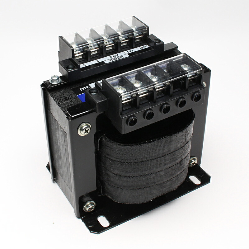東洋技研　TRH500-21S　トランスフォーマー（単相・複巻）　容量500VA　一次0-200-210-220V&rArr;二次0-100-105-110V｜FAUbon　店