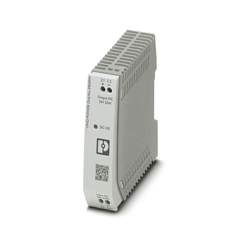 フエニックス・コンタクト UNO-なおなお書き/1AC/24DC/30W POWERワット数社会的単位 インプット活動の領域起電力AC85～264V 定格最終生産物起電力DC24V±1％ 定格最終生産物電流1.25A 最終生産物ワット数30W DIN軌跡打っ付け PHOENIX CONTACT