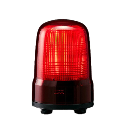 パトライト　SL10-M2JN-R　LED小型表示灯 Φ100 AC100～240V　赤色 3点ボルト足取付　キャブタイヤケーブル｜FAUbon　店