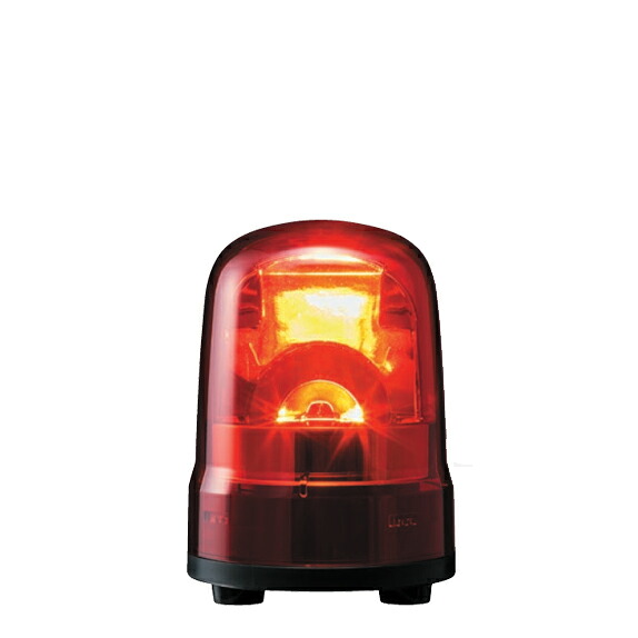 パトライト SKH-M2J-R 小型回転させる灯 Φ100 AC100～AC240V 赤いこと LED印字機 キャブタイヤコード