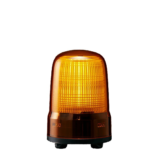 パトライト　SL08-M1JN-Y　LED小型表示灯 φ80 DC12～24V　黄色 3点ボルト足取付　キャブタイヤケーブル｜FAUbon　店