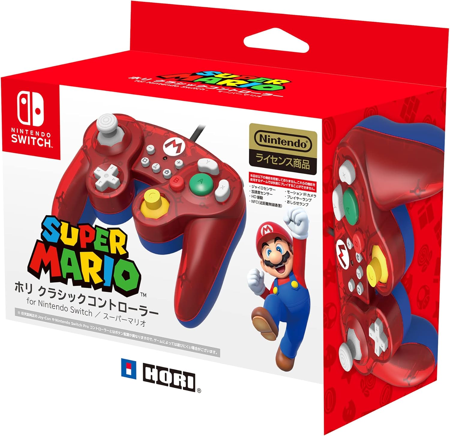 【任天堂ライセンス商品】ホリ クラシックコントローラー for Nintendo Switch マリオ【Nintendo Switch対応】|FAUSTA MART 店