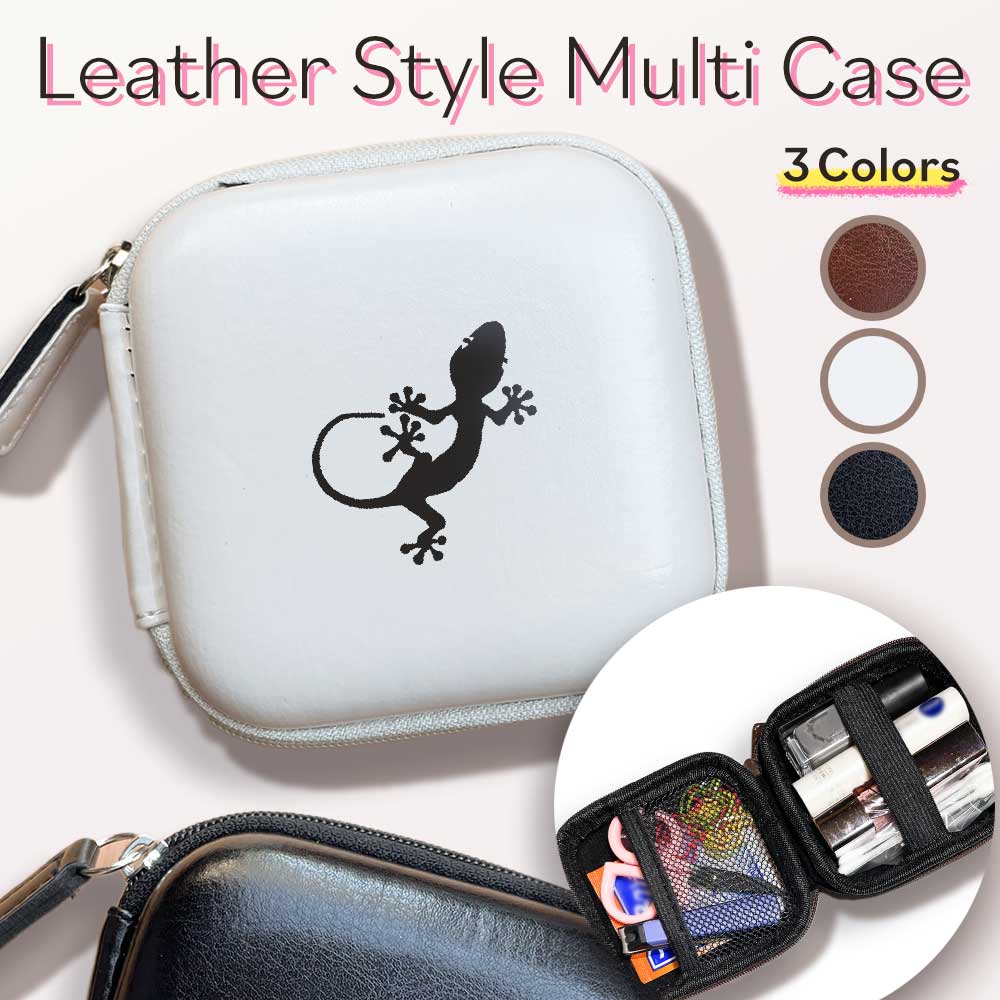 楽天市場】Fave ヒョウモントカゲモドキ レザー マルチケース