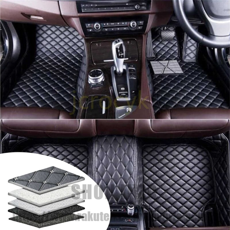 フロアマットトヨタ プリウス30系前期後期用 Prius 2010-2018 立体カーマット カスタムフロアマット 車種専用設計 軽自動車 フロアマット 防水 滑り防止 耐汚れカーペットライナー取付簡単 保護パーツ カー用品 (黒)｜shoninzo