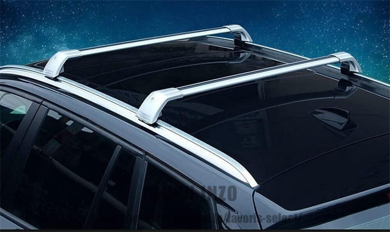 アルミクロスバー BMW X7 G07 2020-2023 カールーフラック用 ロックカーゴキャリア付き シルバー｜shoninzo