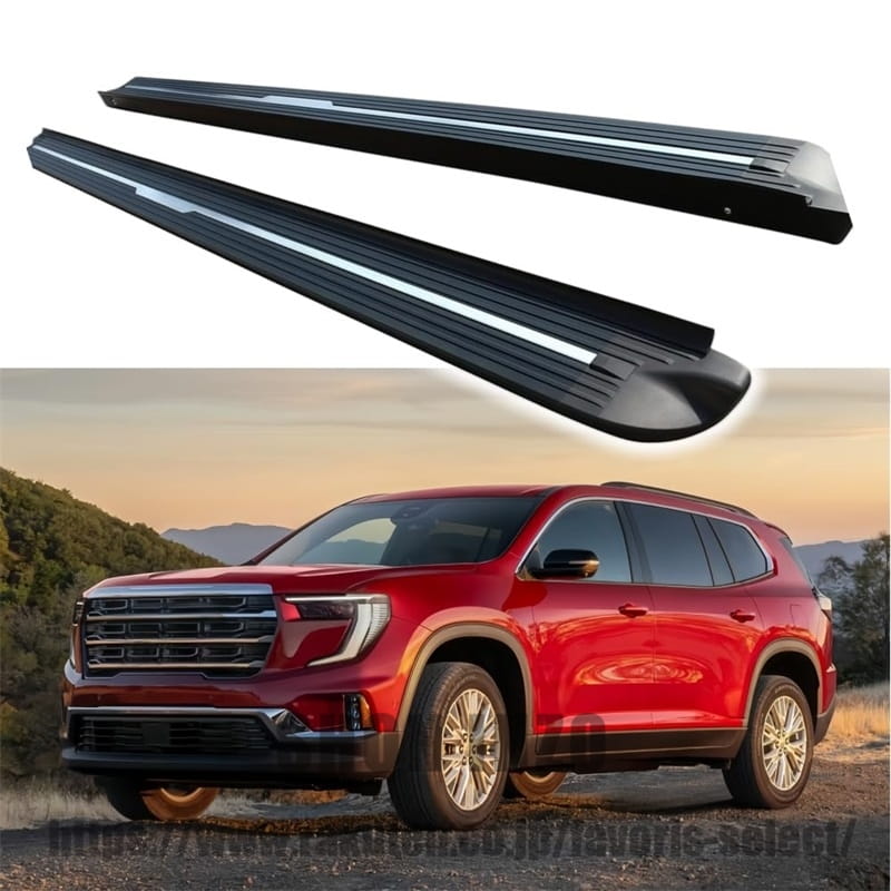サイドステップ ランニングボード ナーフバー サイドペダルプロテクター GMC Acadia 2024-2026 ブラック(HJG)用 2個｜shoninzo