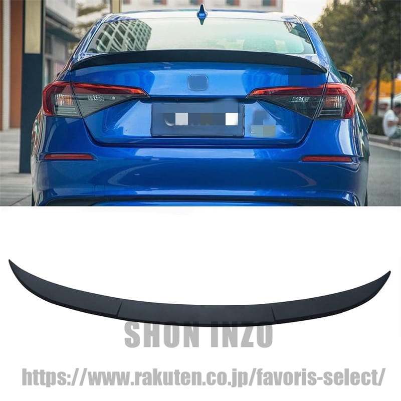 CARIGリアスポイラー ホンダ シビック 11代目 セダン 2022-2025 11th リアウイング OEM スタイル ABS製 塗装済み 外装パーツ トランクスポイラー リアアンダースポイラー マットブラッ｜shoninzo 11,870円