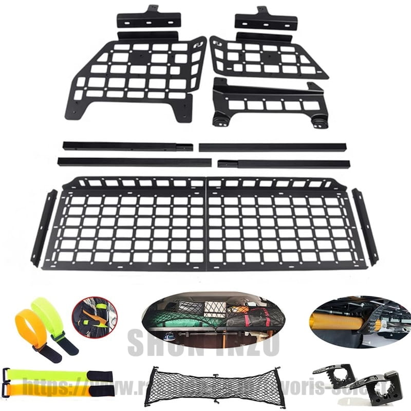 トヨタ FJ クルーザー FJ Cruiser 2010年~2018年1月に適用リアトランク収納ラック 拡張棚 荷物棚 耐重 スペース活用 無加工 簡単取付 吊り下げ収納 左右セット (サイドフレーム&クロスフレーム)｜shoninzo