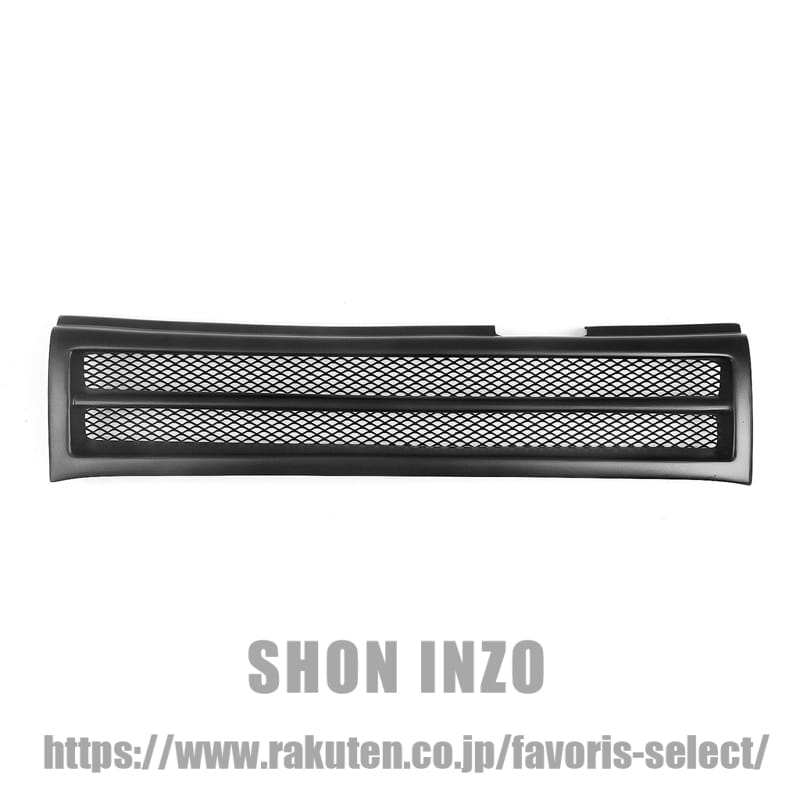 日産キューブ2009-2014用フロントバンパーグリルメッシュカバー マットブラックカーボンファイバー|shoninzo