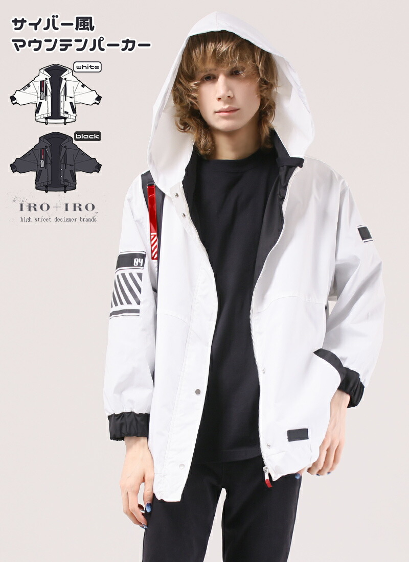 20年AW【美品】IRO+IRO フェイバリット/着物袖ビッグパーカー/M/黒 パーカー 着物袖 和 猫耳 ブラック ビッグシルエット オーバー
