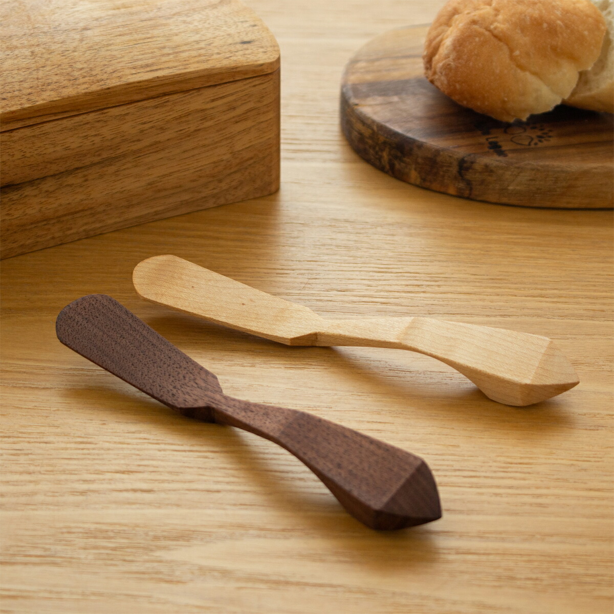 楽天市場】木のしごと バターナイフ 磁石付き メープル ブラック