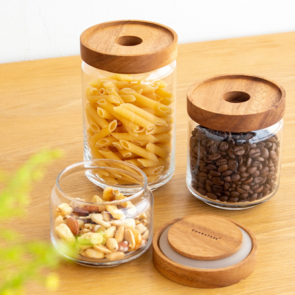 CHABATREE チャバツリー ガラスジャー コロン 750cc 保存ビン ガラス