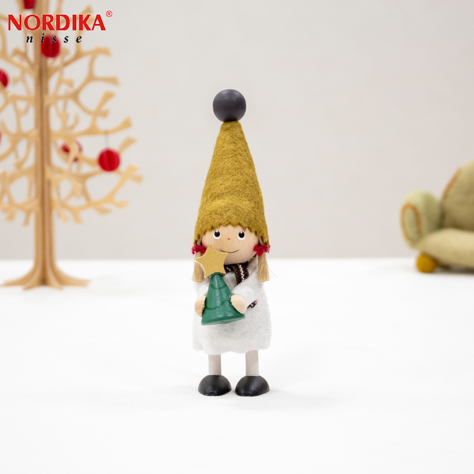 ノルディカニッセ　クッキー&楽譜　木のチェア&雪の結晶チェア NORDIKA nisse ノルディカ ニッセ クリスマス 木製人形 ( 靴下を