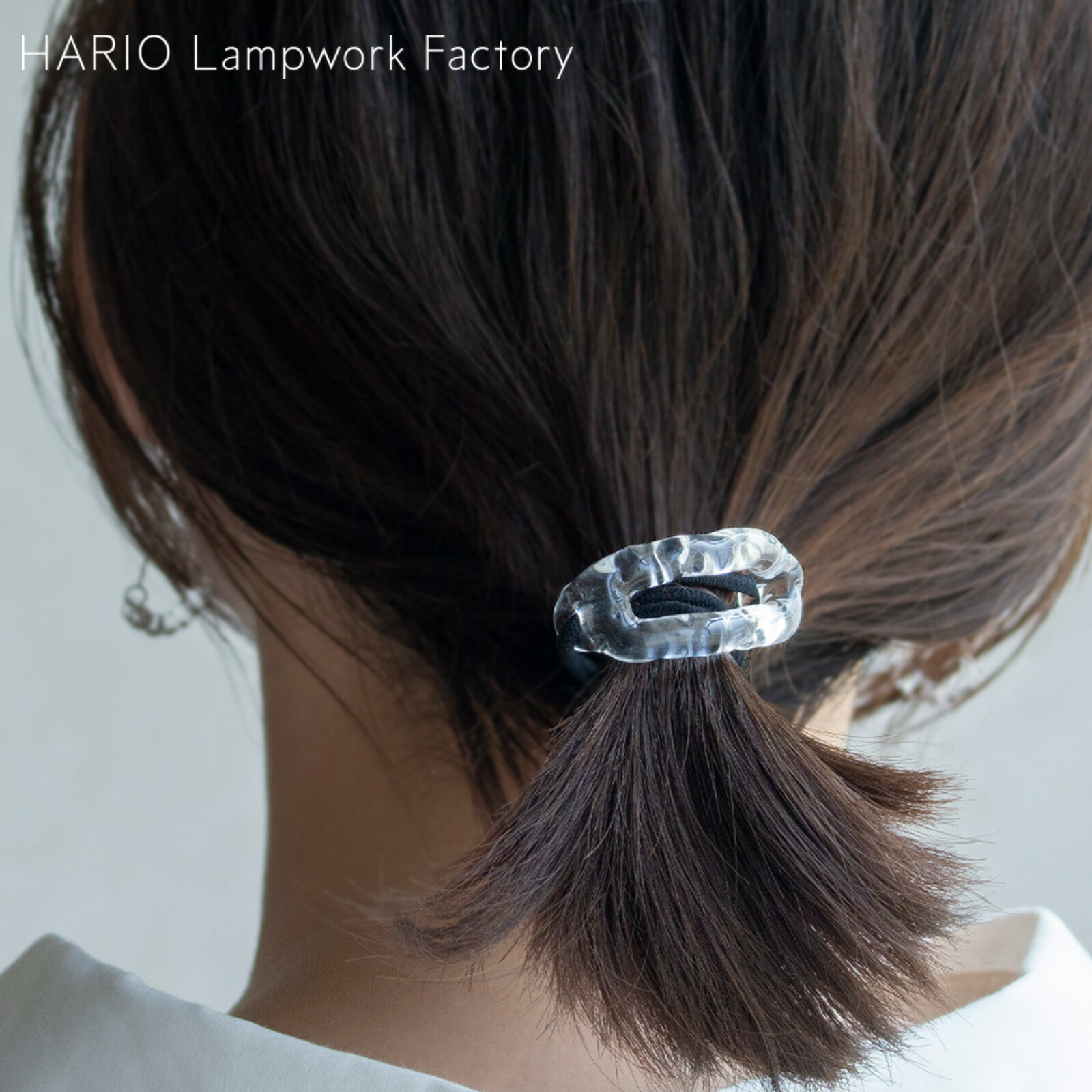 ヘアゴム   ✩.*˚クリア×ホワイト  ワークランプ♡ 楽天市場】【クーポン対象 10/10 14:59まで】 ハリオ ヘアゴム