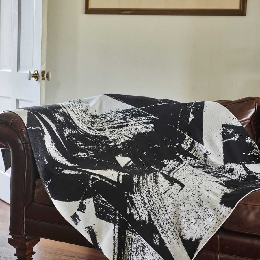 【楽天市場】日本製 ブランケット 大判 Blanket アートブランケット ウールブレンド with ink 2｜アーティスト Chappy