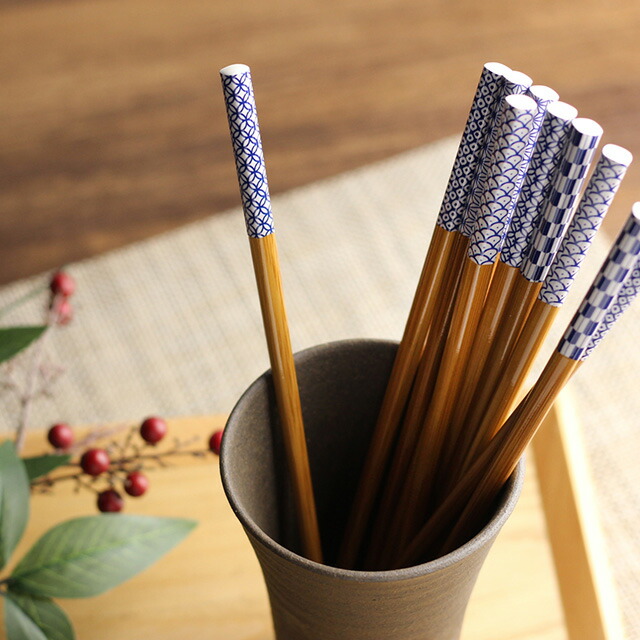 竹節　箸洗椀　5客セット　骨董 楽天市場】CDF etendue 客用箸 カラー染竹5膳セット 0565KBS001(箸