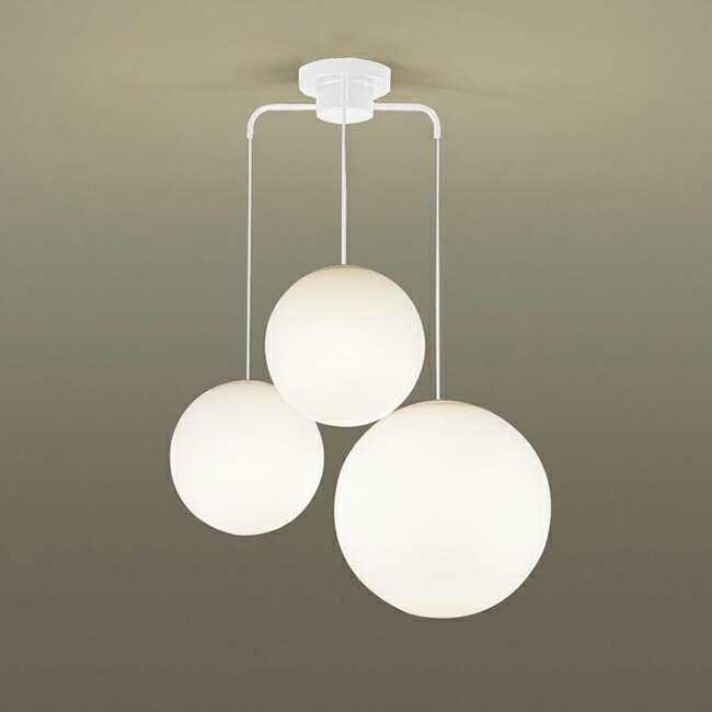 [飾り気の無い打っ付け 非調光 白熱電球色] 白いこと（60W×4 ） | パナソニック製シャンデリヤともし火