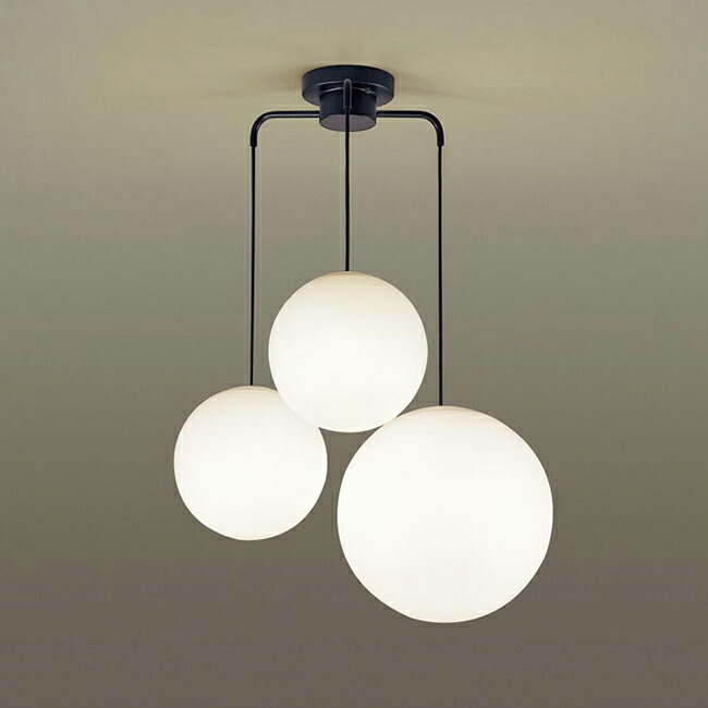 [飾り気の無い打っ付け 非調光 白熱電球色] 黒いこと（60W×4 ） | パナソニック製シャンデリヤともし火