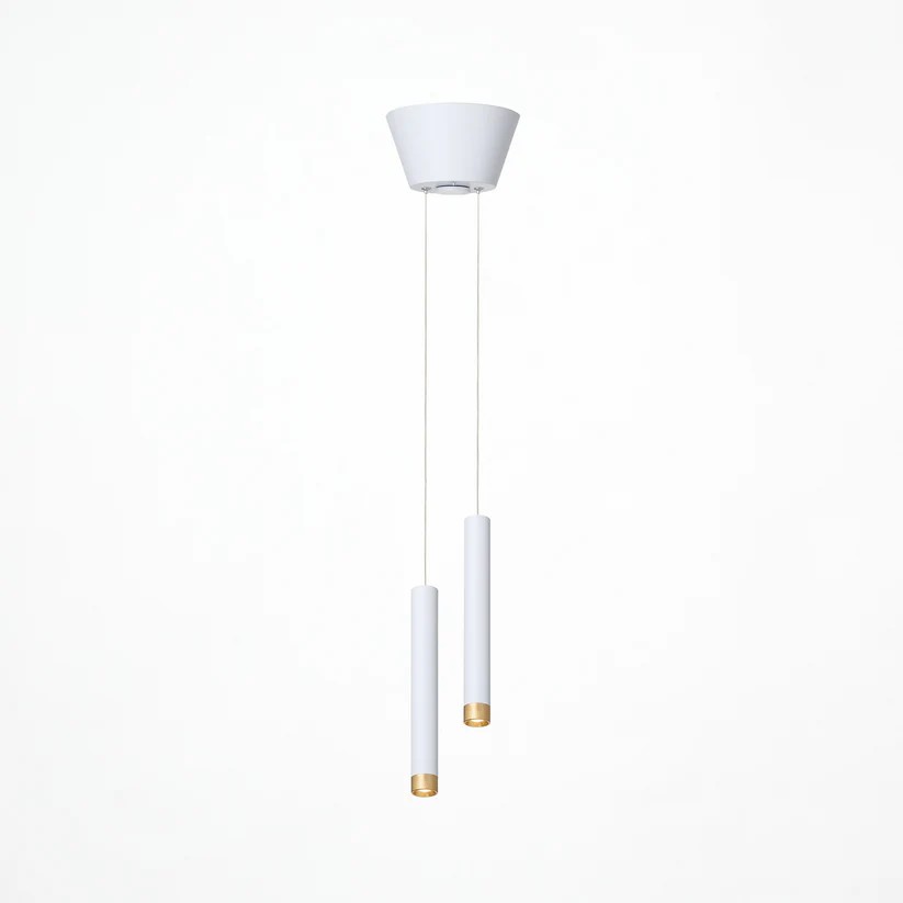 [飾り気の無い滑りだし 白いこと 2灯 調光・調色 調色可]Club 2 LED-pendant light WH アートワークスタジオ製シャンデリヤ点火装置