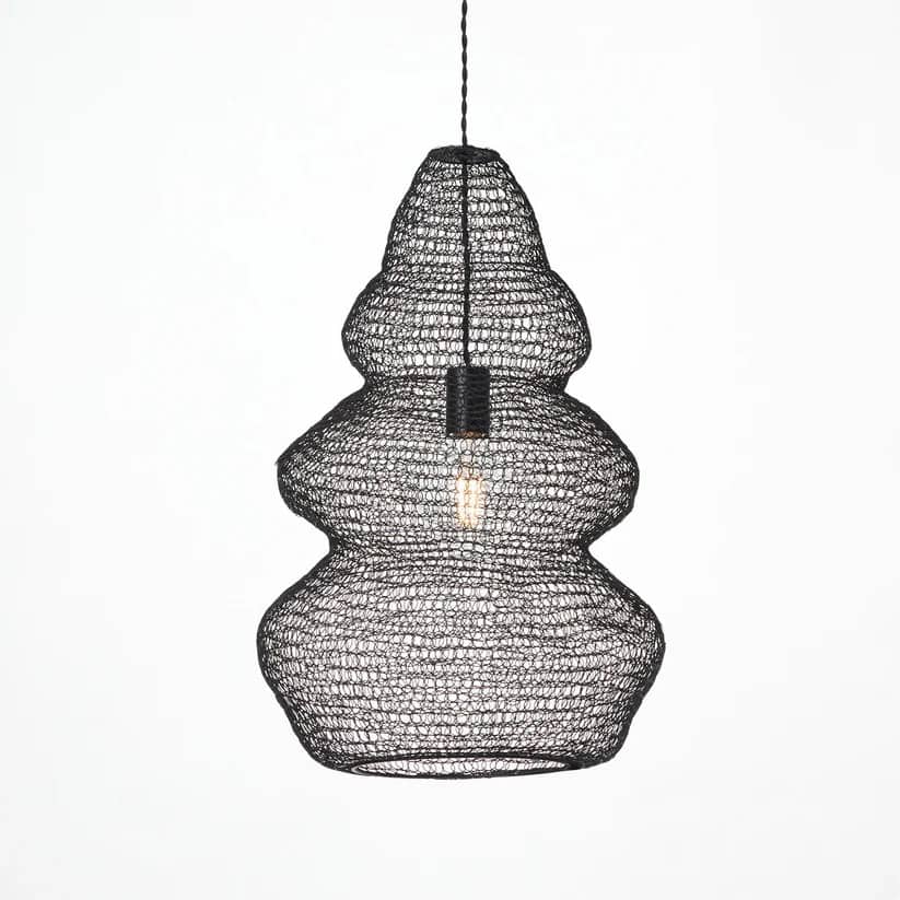 [飾り気のない取り付き 黒いこと 非調光 せつ然たる]Harvest-pendant light 3 アートワークスタジオ製シャンデリヤともし火