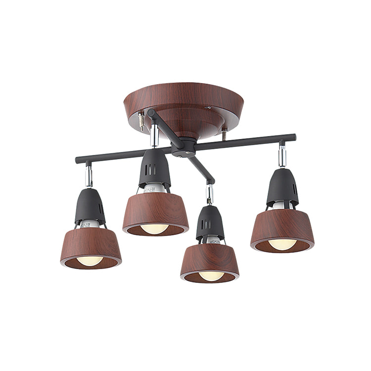 [簡易取付 ブラウン+ブラック 非調光 電球色] HARMONY X-remote ceiling lamp アートワークスタジオ製 シーリングライト｜シーリングファン専門店ファズー