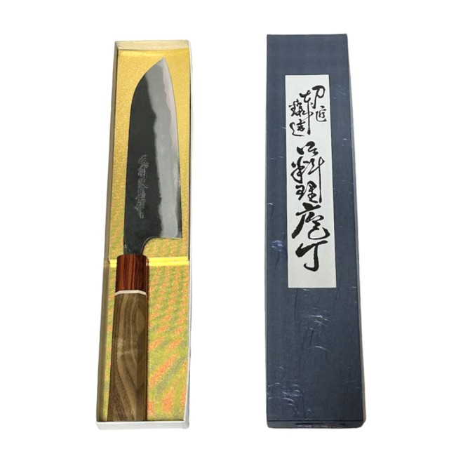 楽天市場】□隈取 三徳包丁 180mm スウェーデン鋼 黒合板口金付