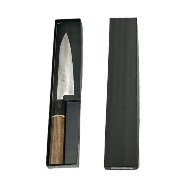 【送料無料】越前数馬作　V10ダマスカス鋼　雪月花　ペティナイフ135mm　SGW八角柄　　 621028　202311｜日用品卸問屋　火の鳥