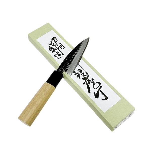 その他|開裂き包丁（貝サキ包丁）90mm 青二鋼 ヤスリ仕上 国産朴柄