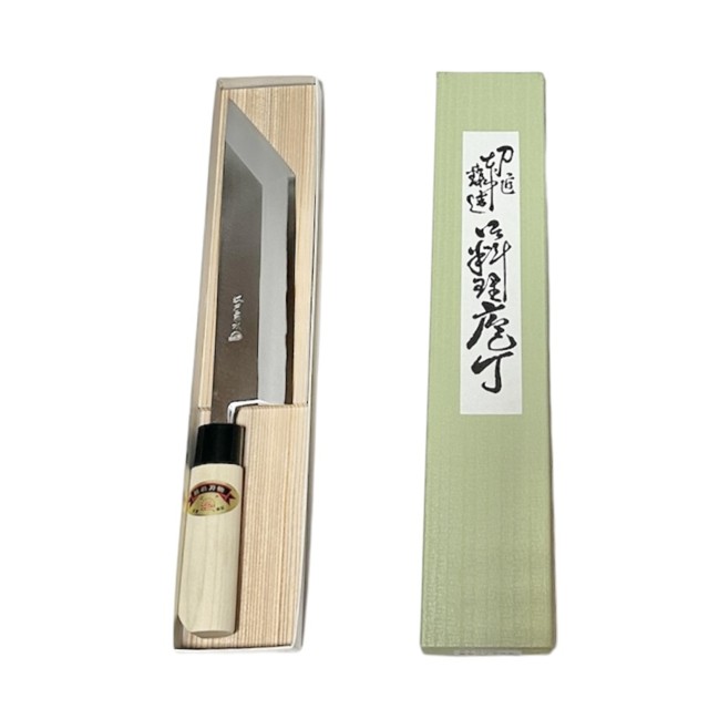 楽天市場】東周作 鰻裂き包丁 片刃 180mm 江戸裂き 関東型 青紙2号