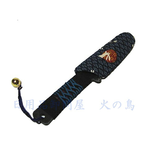 カネ駒　万能小刀　全長155mm　安来白二鋼割込　布鞘入　組紐巻柄