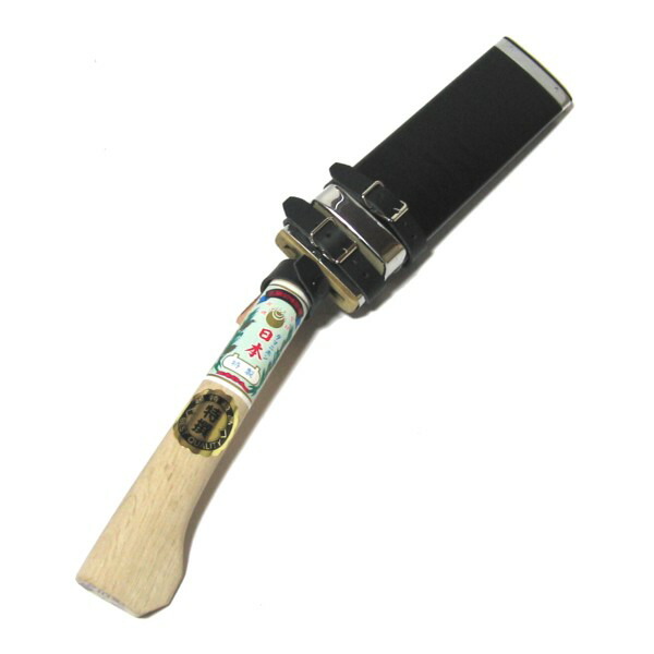 【送料無料】（沖縄県を除く） 玉日本　ソフト鞘入鉈210mm　両刃　細幅　磨　青二鋼　頑強柄付　　180073　202109