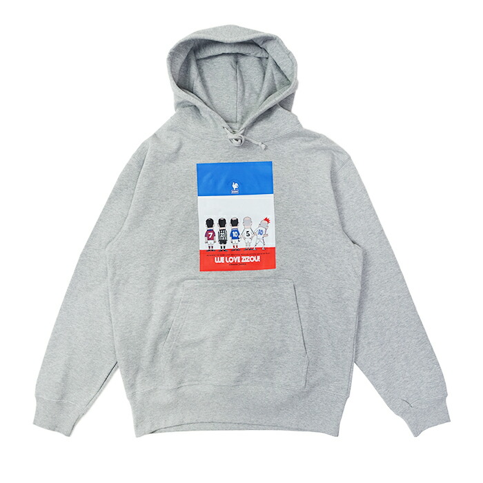 soccer junky(サッカージャンキー) MADE IN フランス！スウェットフーディー(グレー)【サッカー サポーター グッズ Tシャツ】(SJ24E81-133) 【店頭受取対応商品】