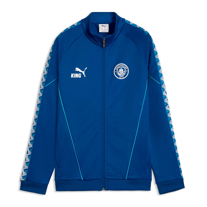 マンチェスターシティ 26-27 KING アンセム ジャケット ジュニア (ブルー)【PUMA/プーマ】【サッカー ウエア トラックトップ キッズ 子供】(786298-31)【店頭受取対応商品】｜サッカーショップ fcFA