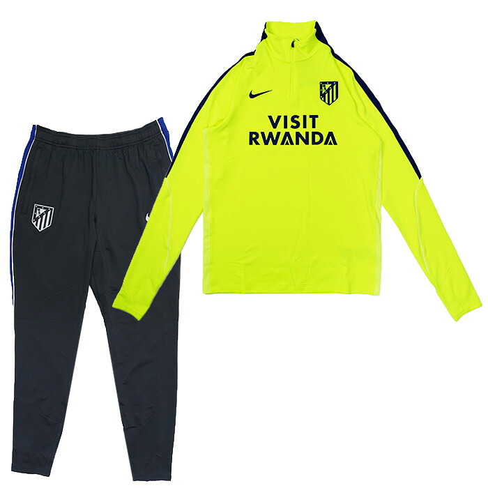 アトレチコマドリード 26-27 Dri-FIT Strike ドリルトップ＆KPZパンツ 上下セット(イエロー&times;ブラック)【NIKE/ナイキ】【サッカー トレーニングウェア ジャージ】(II2770-702&II2794-010)【店頭受取対応商品】｜サッカーショップ fcFA